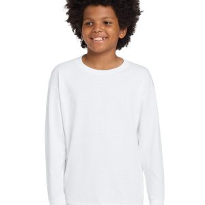 Gildan Youth Heavy Cotton 100% Cotton Long Sleeve T-Shirt