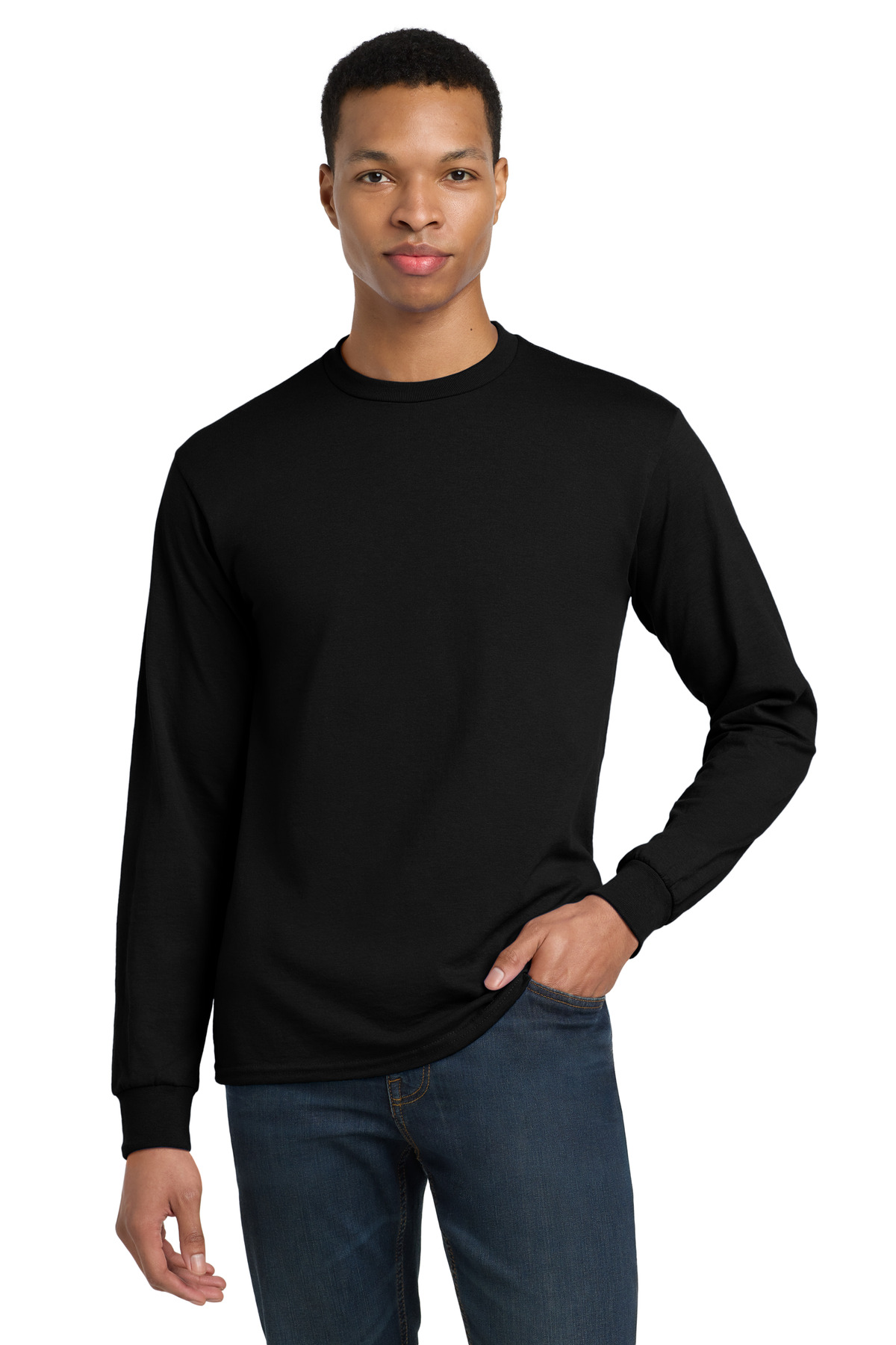 Gildan - DryBlend 50 Cotton/50 Poly Long Sleeve T-Shirt - Image 4