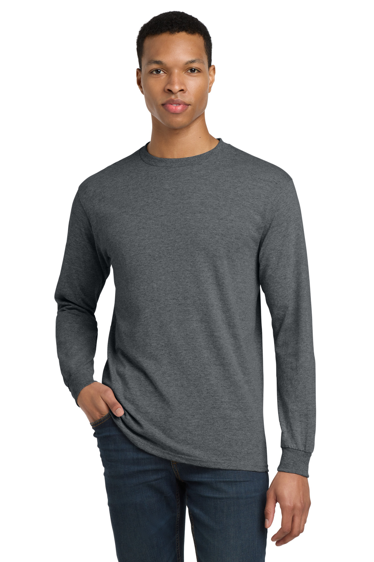 Gildan - DryBlend 50 Cotton/50 Poly Long Sleeve T-Shirt - Image 12