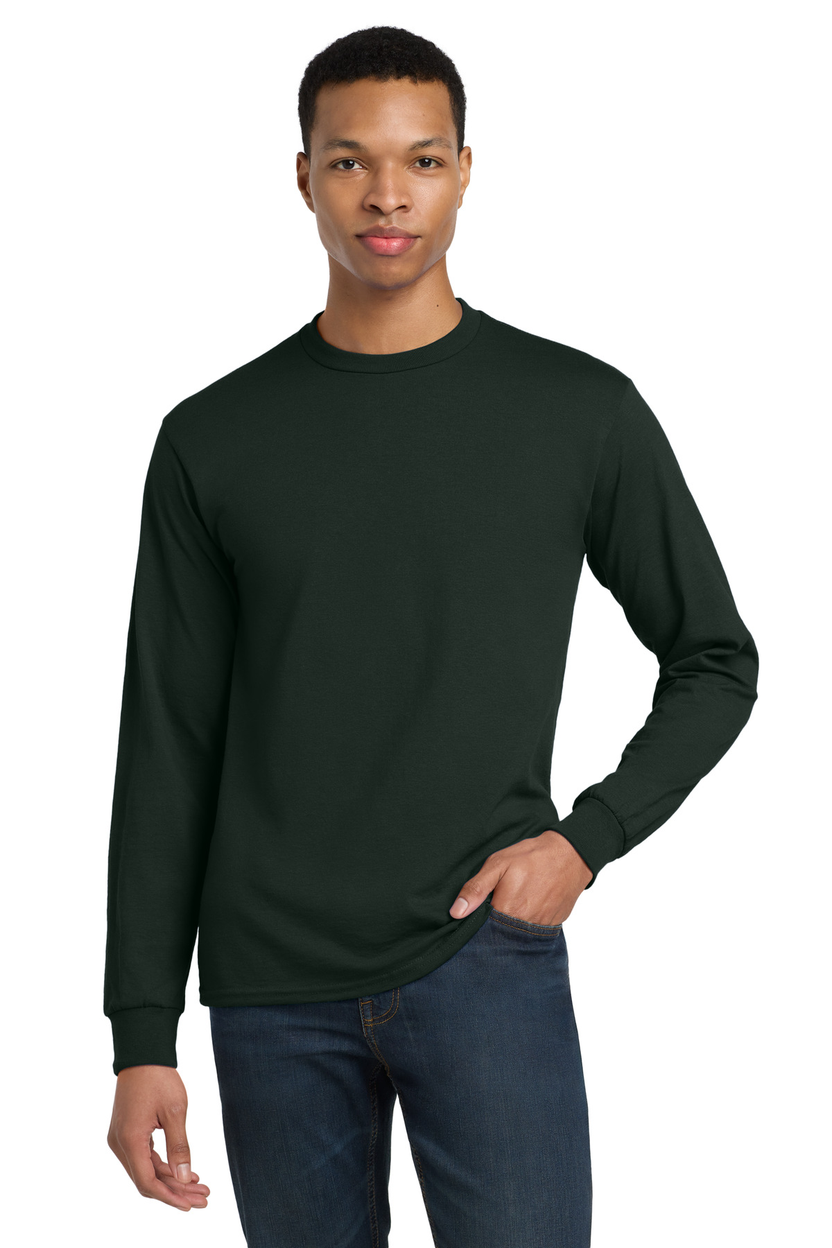 Gildan - DryBlend 50 Cotton/50 Poly Long Sleeve T-Shirt - Image 5
