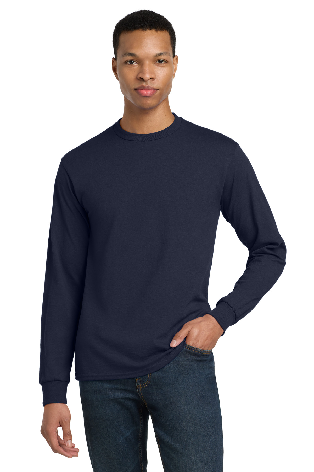 Gildan - DryBlend 50 Cotton/50 Poly Long Sleeve T-Shirt - Image 6