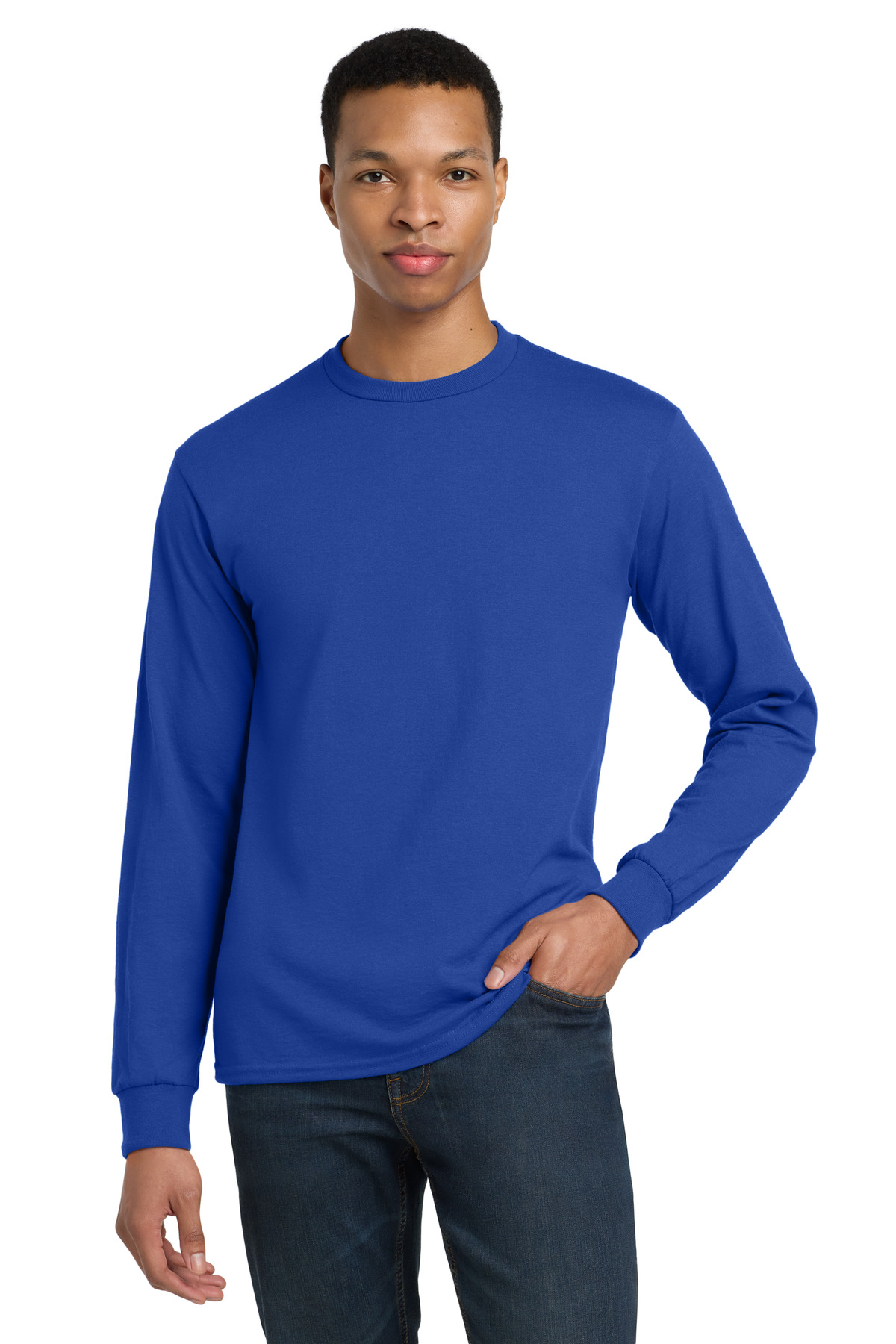 Gildan - DryBlend 50 Cotton/50 Poly Long Sleeve T-Shirt - Image 9